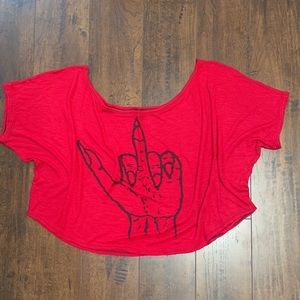 Sign Of Kish Slouch Crop Top